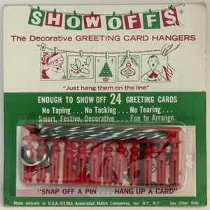 Vintage 1965 ShowOffs Greeting Card Hangers – New‎ Old Stock – Complete Set
